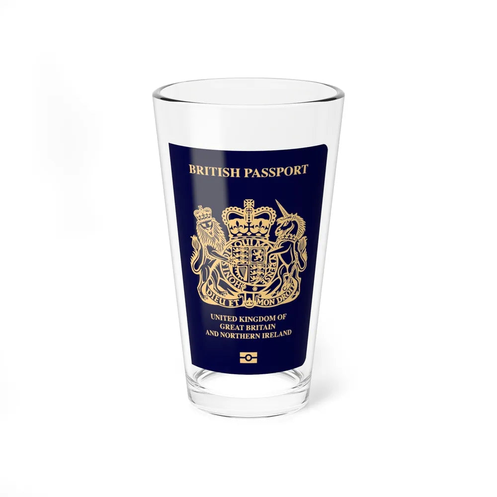 British Passport 2020 - Pint Glass 16oz-16oz-Go Mug Yourself