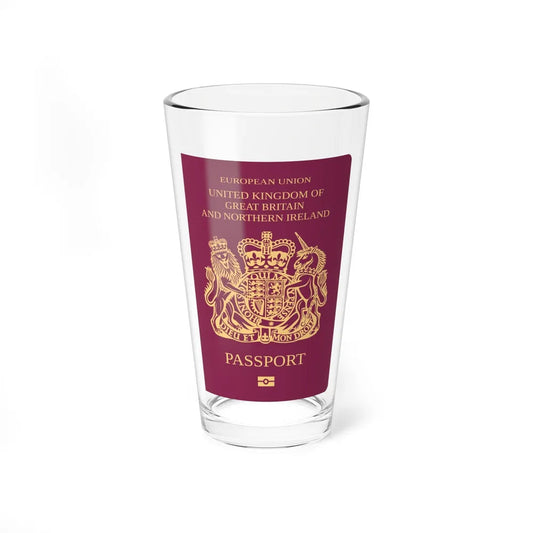 British Passport - Pint Glass 16oz-16oz-Go Mug Yourself