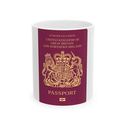 British Passport - White Coffee Mug-11oz-Go Mug Yourself