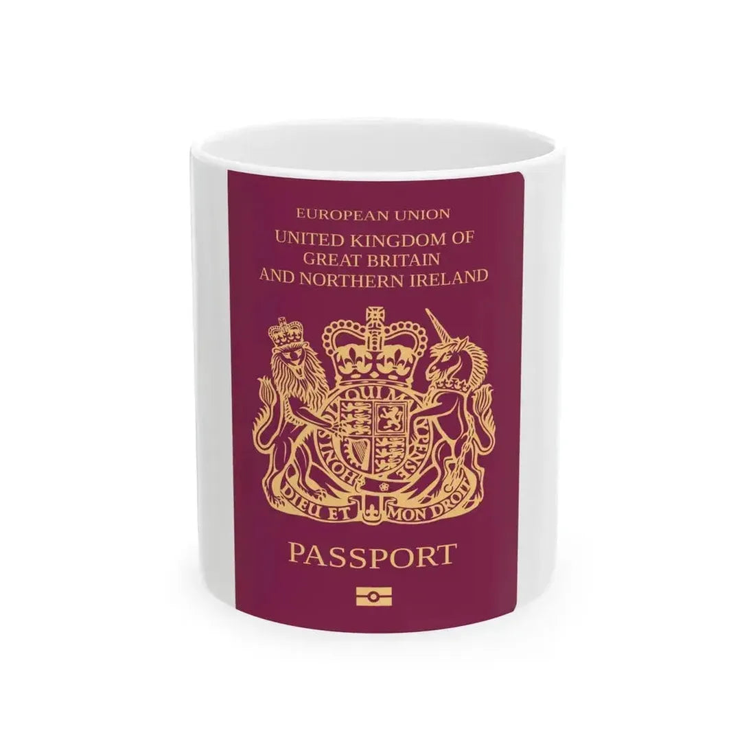 British Passport - White Coffee Mug 11oz - Go Mug Yourself