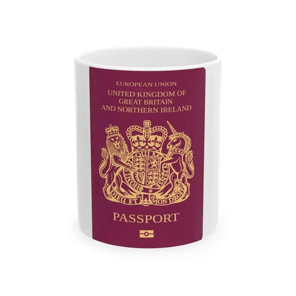 British Passport - White Coffee Mug 11oz - Go Mug Yourself