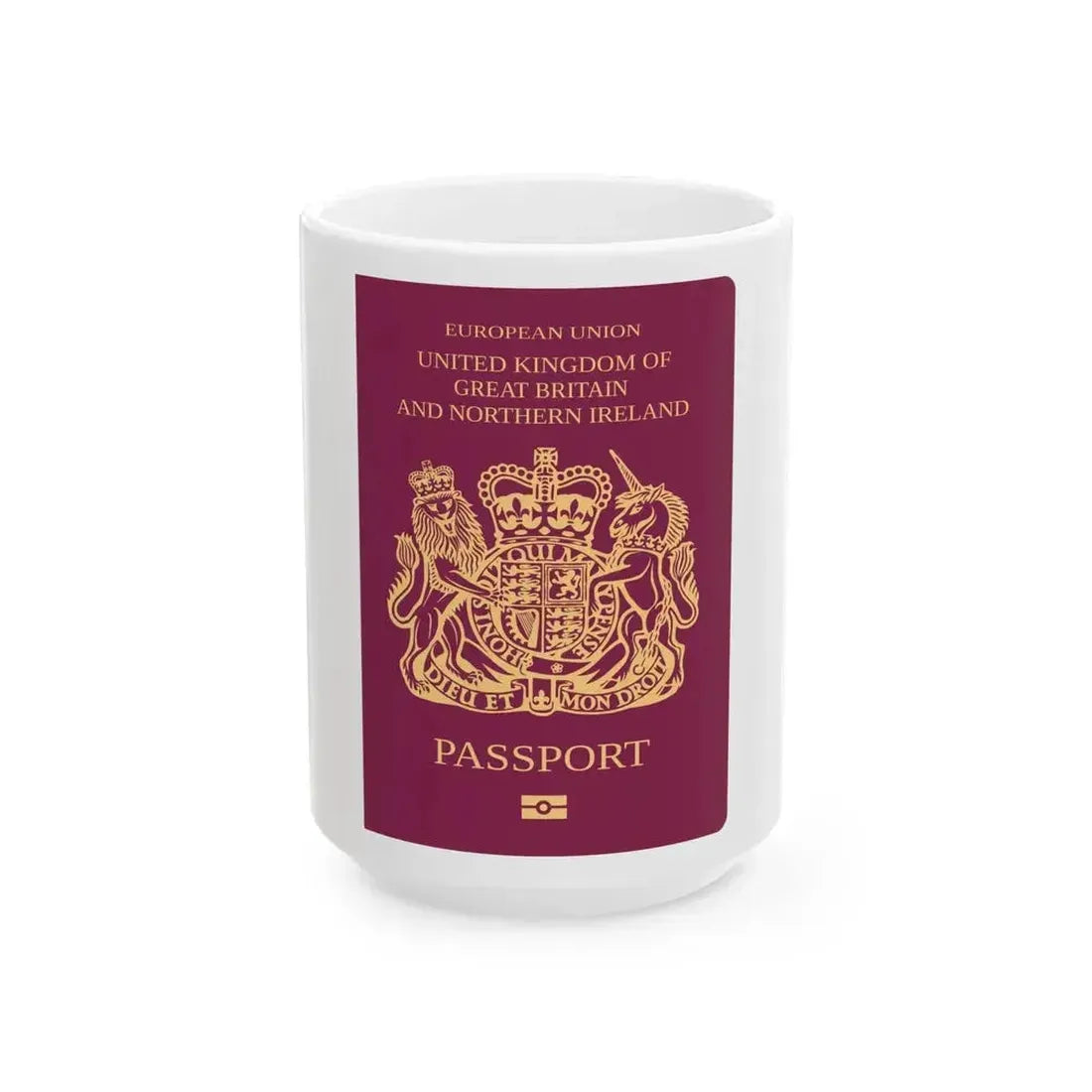 British Passport - White Coffee Mug 15oz - Go Mug Yourself