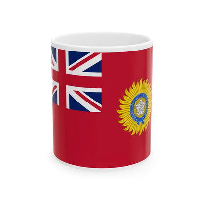 British Raj Red Ensign 3-2 (India) White Coffee Mug 11oz - Go Mug Yourself