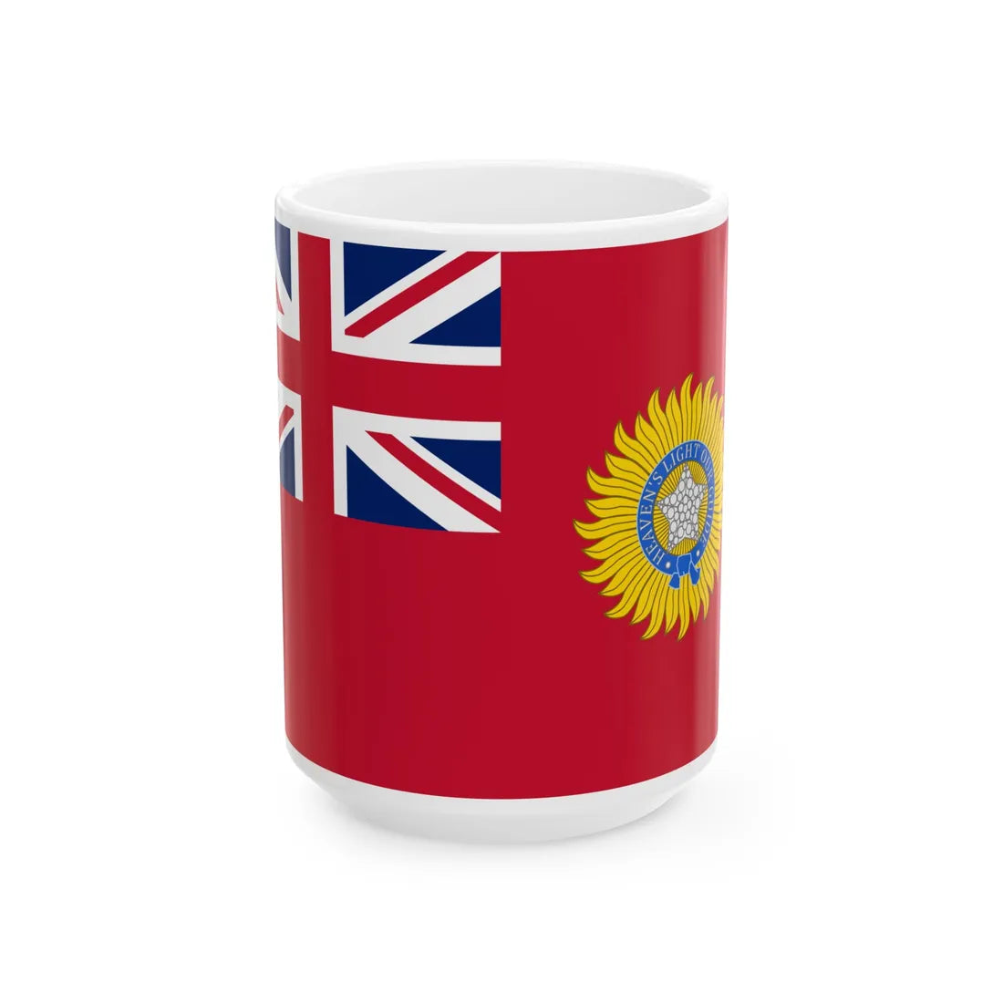 British Raj Red Ensign 3-2 (India) White Coffee Mug 15oz - Go Mug Yourself