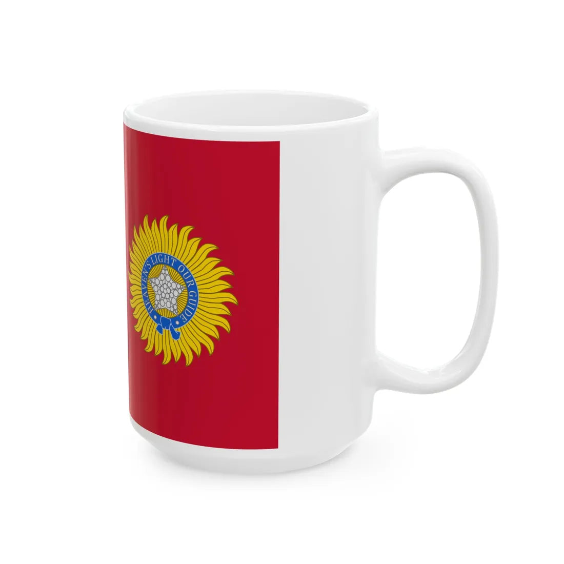 British Raj Red Ensign 3-2 (India) White Coffee Mug - Go Mug Yourself