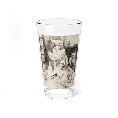 British Scene Depicting the Beheading of Anne Boleyn (Magazine Illustration) Pint Glass 16oz-16oz-Go Mug Yourself