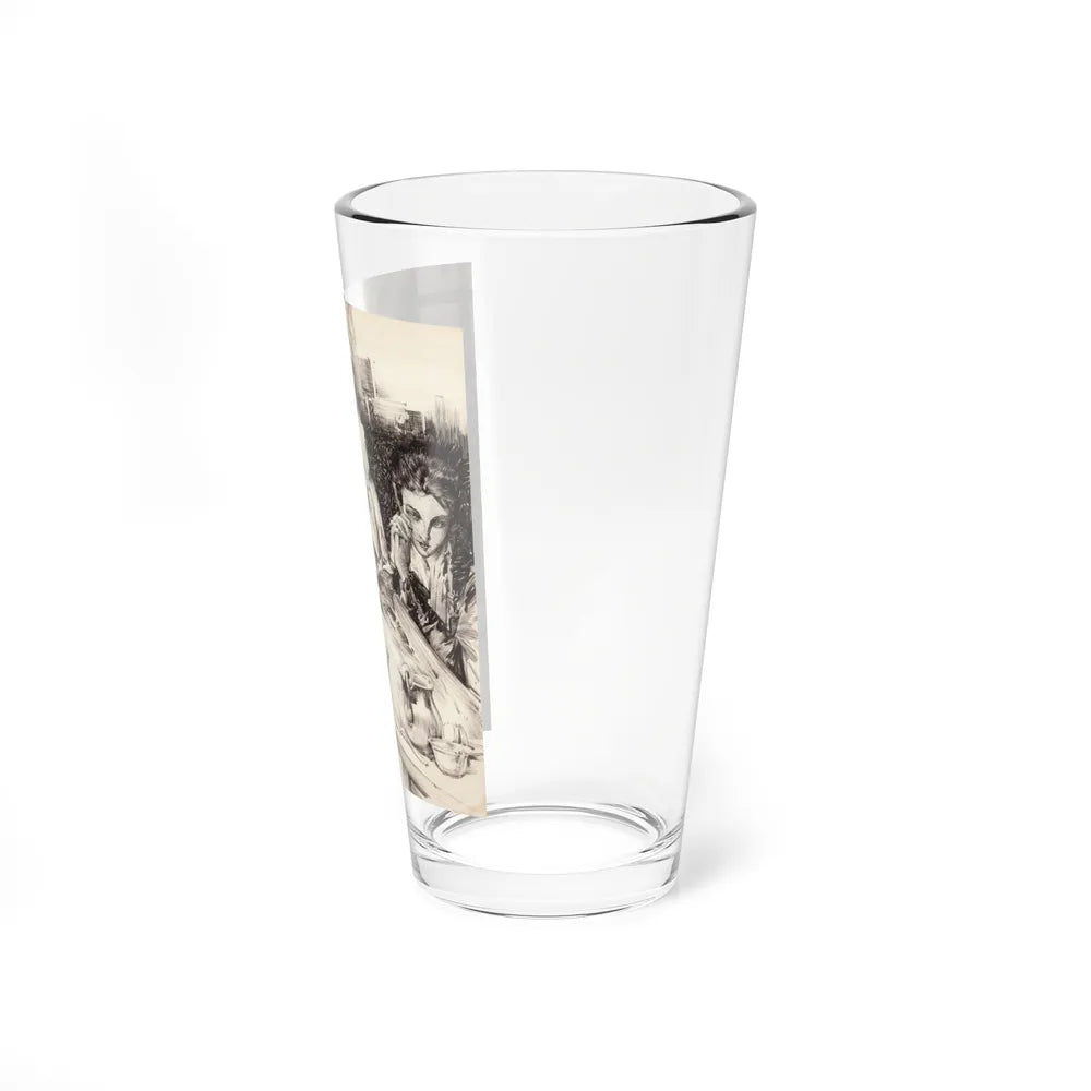 British Scene Depicting the Beheading of Anne Boleyn (Magazine Illustration) Pint Glass 16oz-Go Mug Yourself