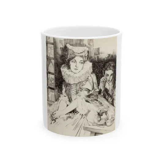 British Scene Depicting the Beheading of Anne Boleyn - White Coffee Mug 11oz - Go Mug Yourself