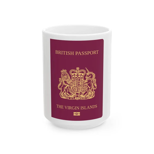 British Virgin Islands Passport - White Coffee Mug-15oz-Go Mug Yourself