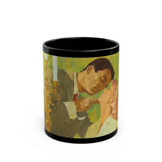 British Women's Magazine Illustration (c. 1963) - Black Coffee Mug 11oz - Go Mug Yourself