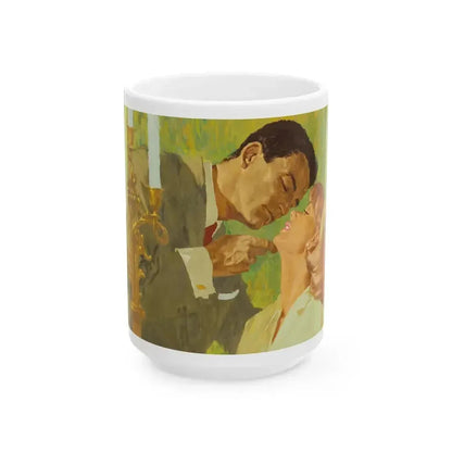 British Women's Magazine Illustration (c. 1963) - White Coffee Mug 15oz - Go Mug Yourself