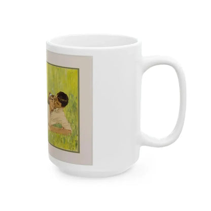 British Women's Magazine Illustration (Grestock and Marsh, c. 1960s) - White Coffee Mug - Go Mug Yourself