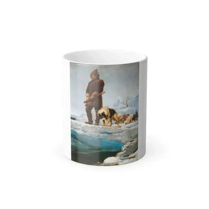 Briton Riviere (1840-1920) The Last of the Crew - Oil on canvas 1883 - Color Changing Mug 11oz 11oz - Go Mug Yourself