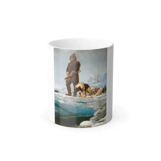 Briton Riviere (1840-1920) The Last of the Crew - Oil on canvas 1883 - Color Changing Mug 11oz 11oz - Go Mug Yourself