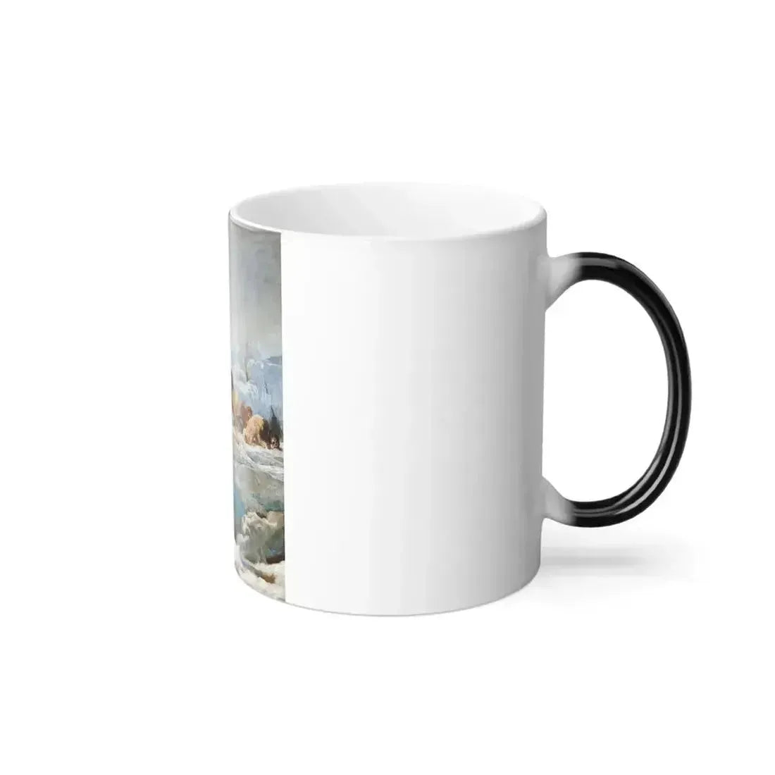 Briton Riviere (1840-1920) The Last of the Crew - Oil on canvas 1883 - Color Changing Mug 11oz - Go Mug Yourself