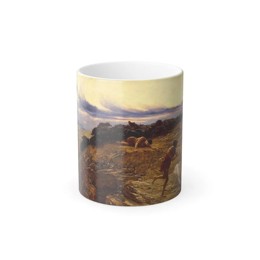 Briton Riviere (1840-1920) The Miracle of the Gaderene Swine - 1883 - Color Changing Mug 11oz-11oz-Go Mug Yourself