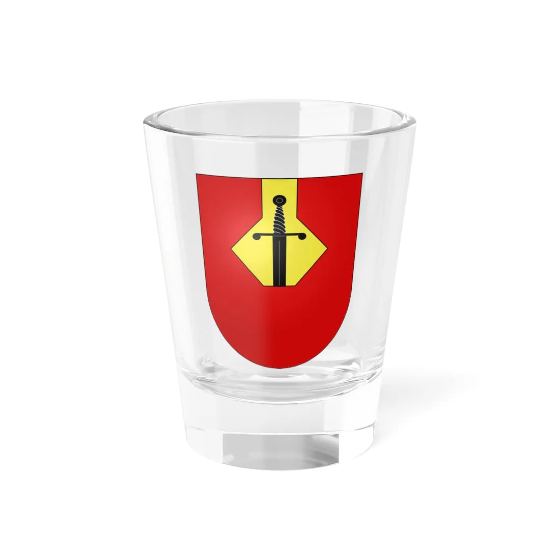 Brünisried-coat of arms (Switzerland) (Coat of Arms) Shot Glass 1.5oz 1.5oz - Go Mug Yourself