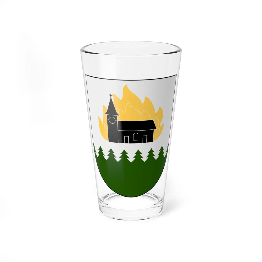 Brännkyrka vapen (Sweden) (Coat of Arms) Pint Glass 16oz 16oz - Go Mug Yourself
