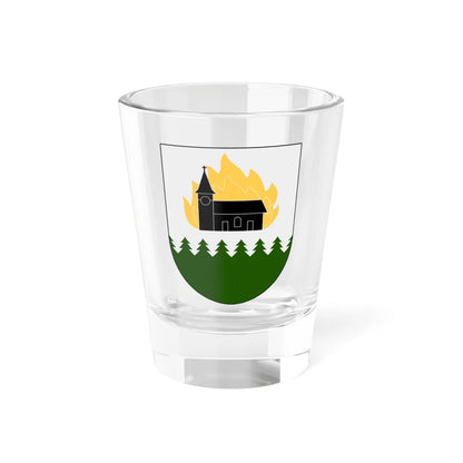 Brännkyrka vapen (Sweden) (Coat of Arms) Shot Glass 1.5oz 1.5oz - Go Mug Yourself