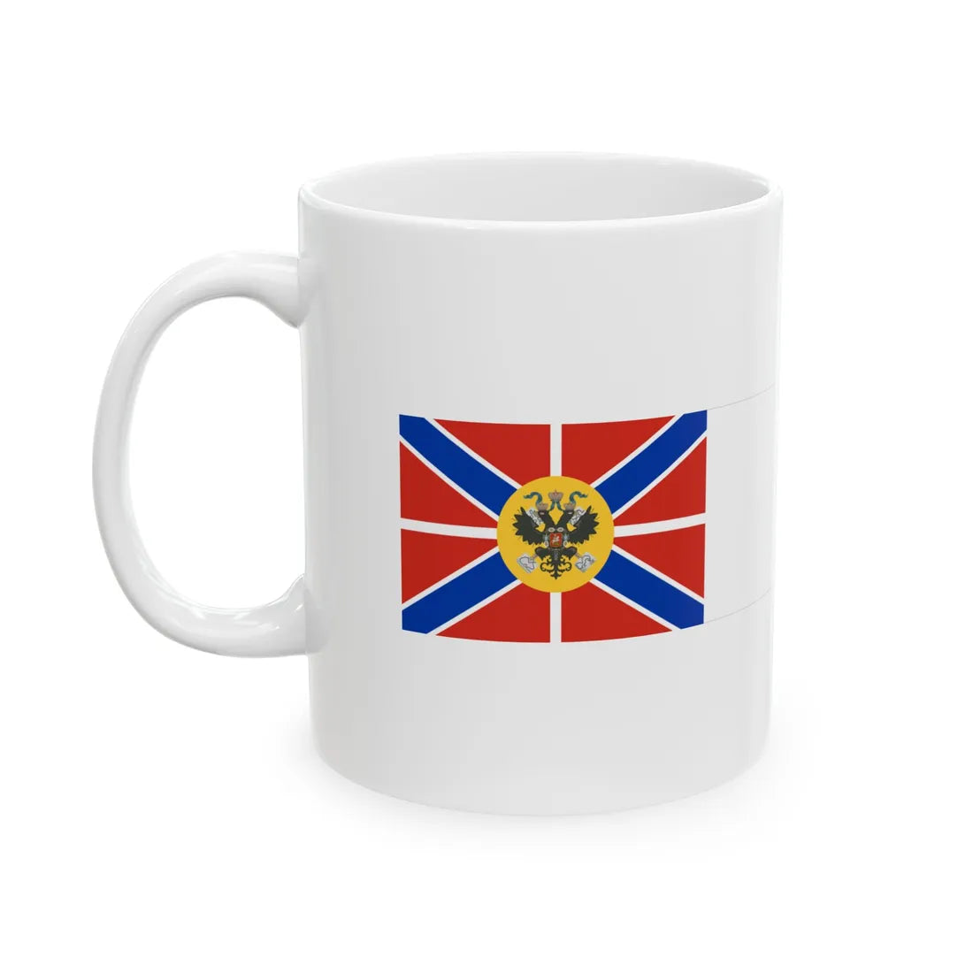 Broad pennant of the Grand Duke of Russia (Estonia) White Coffee Mug - Go Mug Yourself