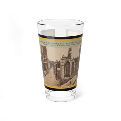 Broad St., Charleston, S.C., Looking East, With The Ruins Of The Roman Catholic Cathedral And St. Michael's Church In The Distance (U.S. Civil War) Pint Glass 16oz-16oz-Go Mug Yourself