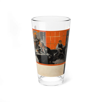 Broadcasting (Magazine Illustration) Pint Glass 16oz-16oz-Go Mug Yourself