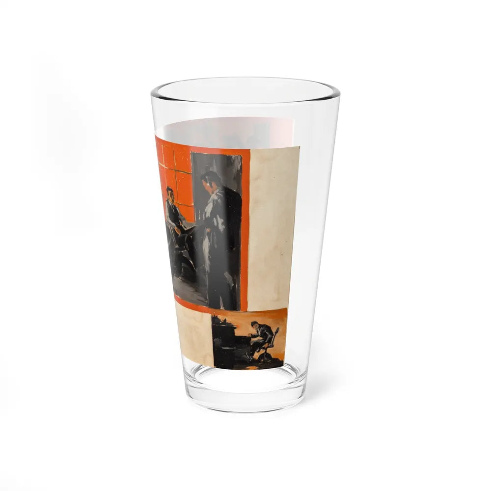 Broadcasting (Magazine Illustration) Pint Glass 16oz-Go Mug Yourself