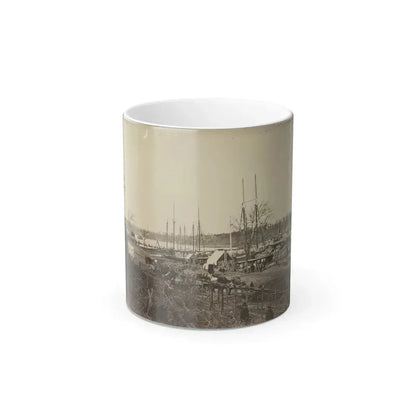 Broadway Landing, Appomattox River, Va., Butler's Signal Tower at Point of Rocks, in Distance (U.S. Civil War) Color Changing Coffee Mug 11oz Default Title 11oz - Go Mug Yourself