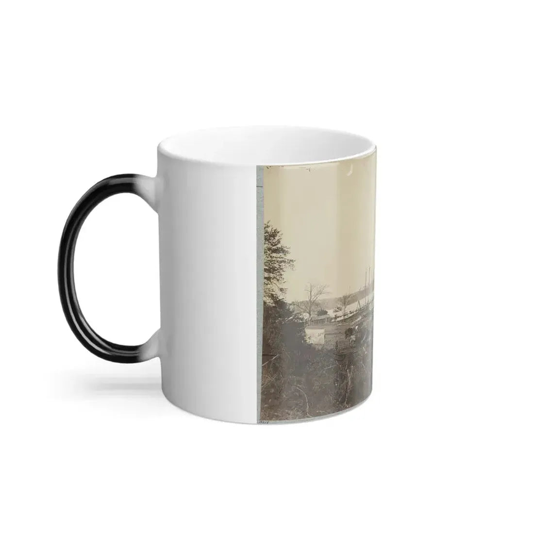 Broadway Landing, Appomattox River, Va., Butler's Signal Tower at Point of Rocks, in Distance (U.S. Civil War) Color Changing Coffee Mug 11oz - Go Mug Yourself