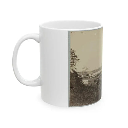 Broadway Landing, Appomattox River, Va., Butler's Signal Tower At Point Of Rocks, In Distance (U.S. Civil War) White Coffee Mug - Go Mug Yourself