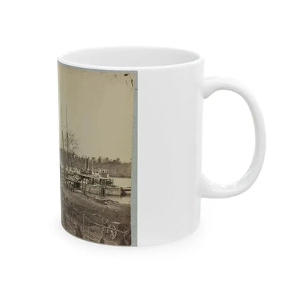 Broadway Landing, Appomattox River, Va., Butler's Signal Tower At Point Of Rocks, In Distance (U.S. Civil War) White Coffee Mug - Go Mug Yourself