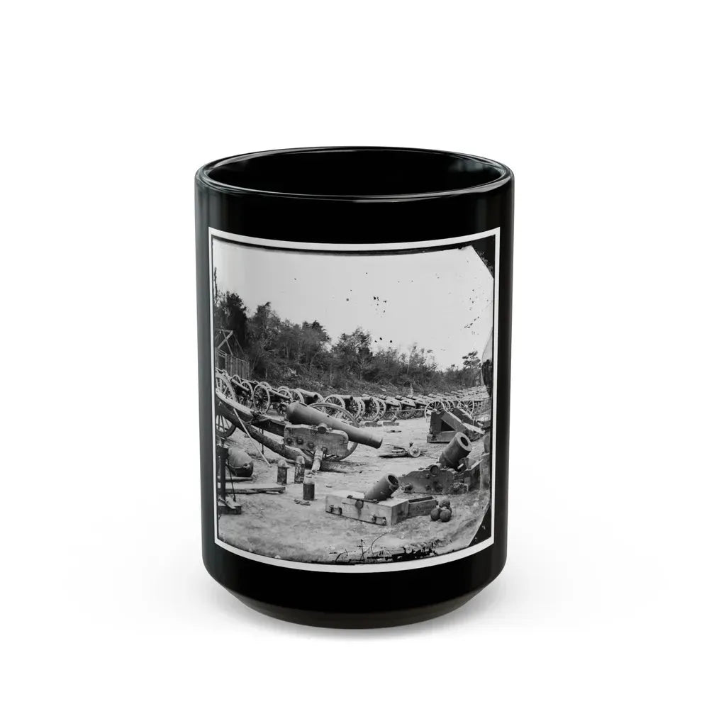 Broadway Landing, Appomattox River, Virginia. Ordnance ( ) (U.S. Civil War) Black Coffee Mug 15oz - Go Mug Yourself
