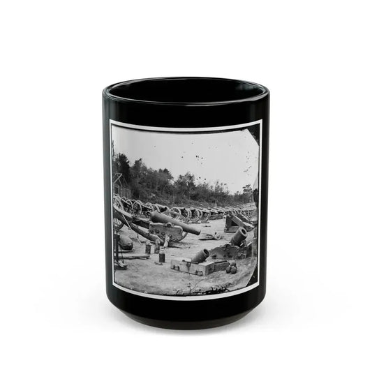 Broadway Landing, Appomattox River, Virginia. Ordnance ( ) (U.S. Civil War) Black Coffee Mug 15oz - Go Mug Yourself