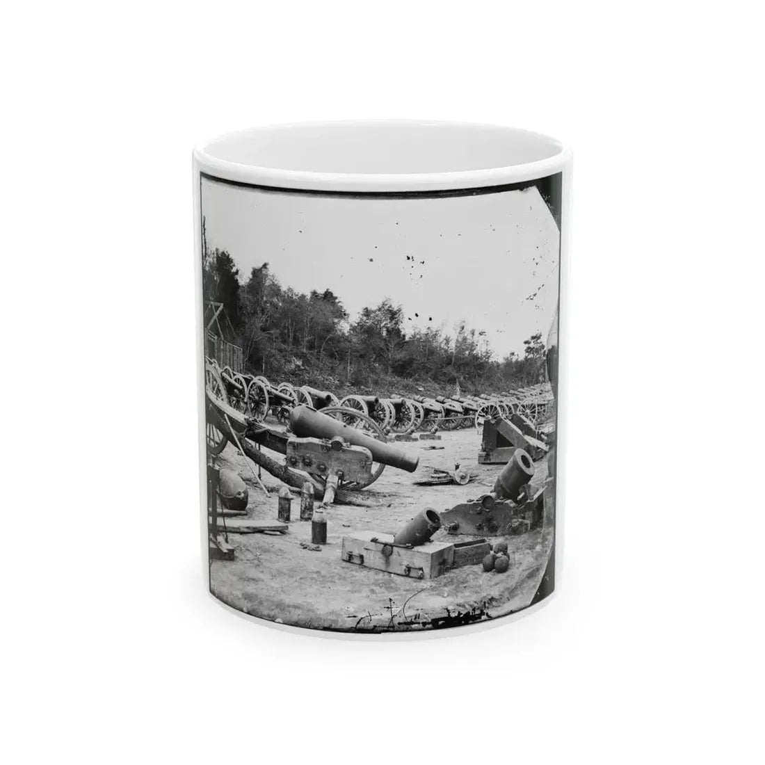 Broadway Landing, Appomattox River, Virginia. Ordnance ( ) (U.S. Civil War) White Coffee Mug 11oz - Go Mug Yourself
