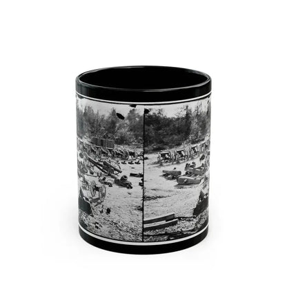 Broadway Landing, Appomattox River, Virginia. Park Of Artillery 001 (U.S. Civil War) Black Coffee Mug 11oz - Go Mug Yourself