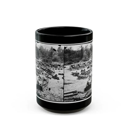 Broadway Landing, Appomattox River, Virginia. Park Of Artillery 001 (U.S. Civil War) Black Coffee Mug 15oz - Go Mug Yourself