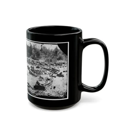 Broadway Landing, Appomattox River, Virginia. Park Of Artillery 001 (U.S. Civil War) Black Coffee Mug - Go Mug Yourself