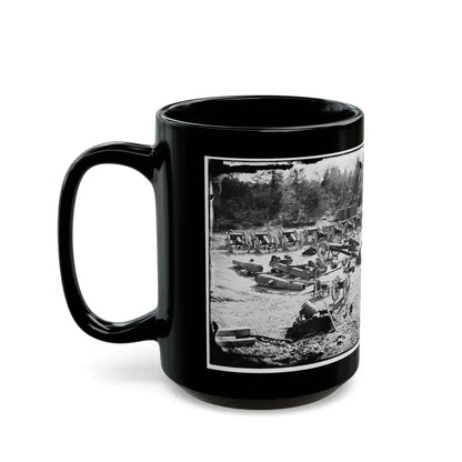 Broadway Landing, Appomattox River, Virginia. Park Of Artillery 001 (U.S. Civil War) Black Coffee Mug - Go Mug Yourself