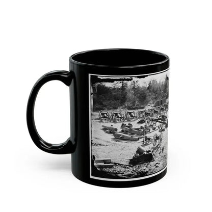 Broadway Landing, Appomattox River, Virginia. Park Of Artillery 001 (U.S. Civil War) Black Coffee Mug - Go Mug Yourself