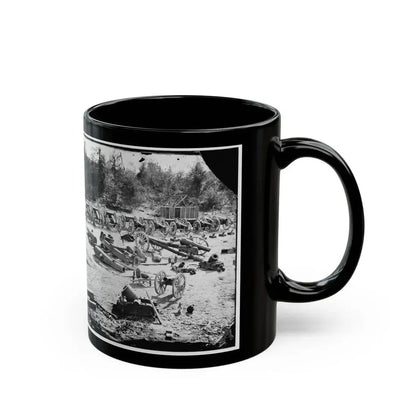 Broadway Landing, Appomattox River, Virginia. Park Of Artillery 001 (U.S. Civil War) Black Coffee Mug - Go Mug Yourself