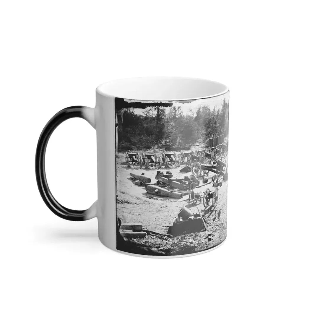 Broadway Landing, Appomattox River, Virginia. Park of Artillery 001 (U.S. Civil War) Color Changing Coffee Mug 11oz - Go Mug Yourself