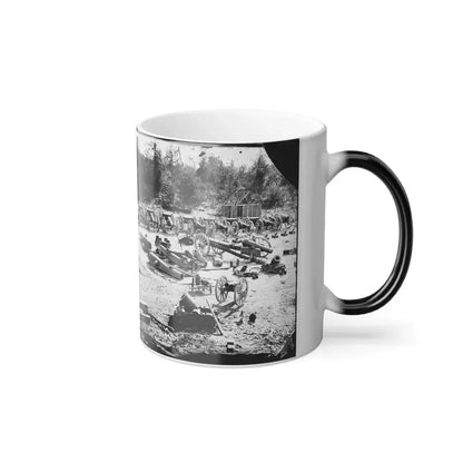 Broadway Landing, Appomattox River, Virginia. Park of Artillery 001 (U.S. Civil War) Color Changing Coffee Mug 11oz - Go Mug Yourself