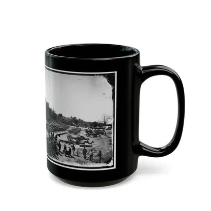Broadway Landing, Appomattox River, Virginia. Park Of Artillery(2) (U.S. Civil War) Black Coffee Mug - Go Mug Yourself