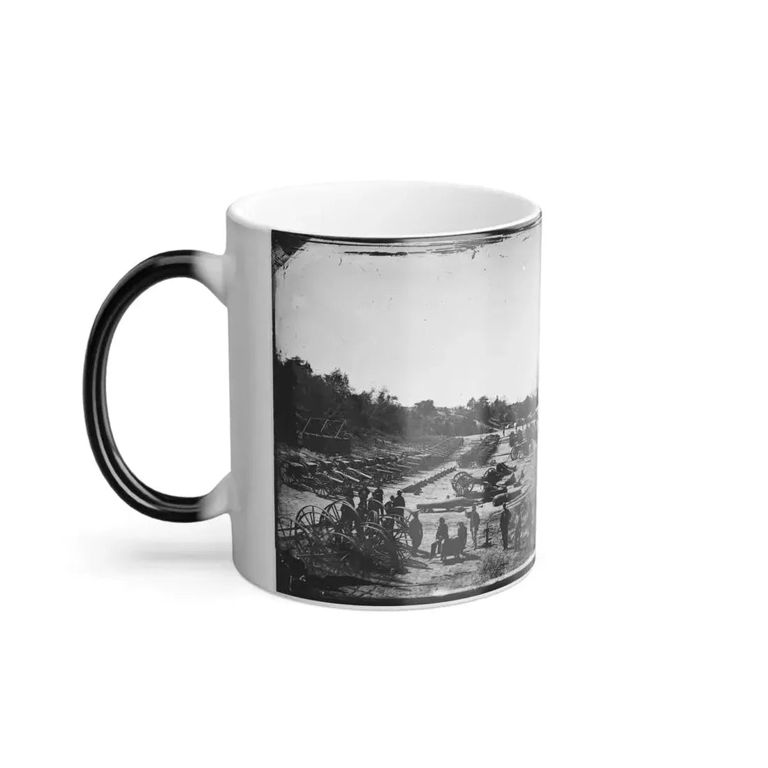 Broadway Landing, Appomattox River, Virginia. Park of Artillery(2) (U.S. Civil War) Color Changing Coffee Mug 11oz - Go Mug Yourself