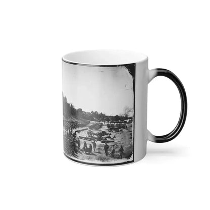 Broadway Landing, Appomattox River, Virginia. Park of Artillery(2) (U.S. Civil War) Color Changing Coffee Mug 11oz - Go Mug Yourself