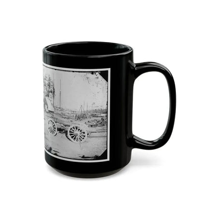 Broadway Landing, Appomattox River, Virginia. Park Of Artillery(3) (U.S. Civil War) Black Coffee Mug - Go Mug Yourself