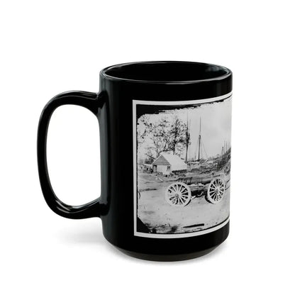Broadway Landing, Appomattox River, Virginia. Park Of Artillery(3) (U.S. Civil War) Black Coffee Mug - Go Mug Yourself