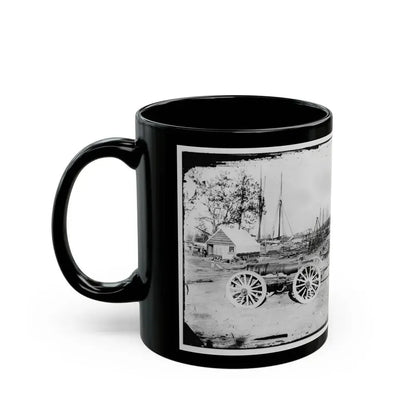 Broadway Landing, Appomattox River, Virginia. Park Of Artillery(3) (U.S. Civil War) Black Coffee Mug - Go Mug Yourself