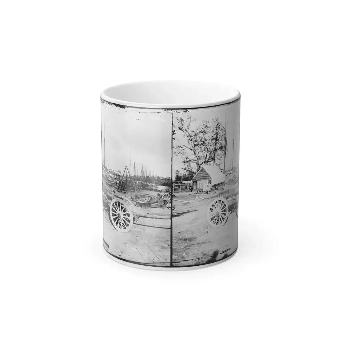 Broadway Landing, Appomattox River, Virginia. Park of Artillery(3) (U.S. Civil War) Color Changing Coffee Mug 11oz Default Title 11oz - Go Mug Yourself