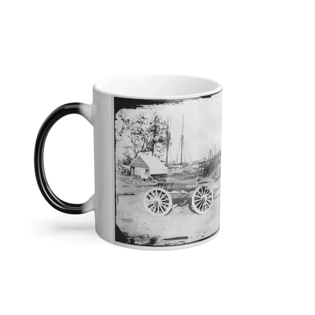 Broadway Landing, Appomattox River, Virginia. Park of Artillery(3) (U.S. Civil War) Color Changing Coffee Mug 11oz - Go Mug Yourself